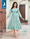 Label By Kaya Rayon Capsual Best Anarkali Kurti Wholesale Shop In Surat